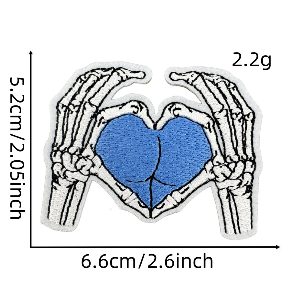 Wholesale Ghost Face Cartoon Cloth Embroidery Patch